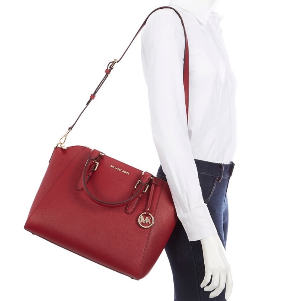 Michael Kors Ciara large TZ satchel khaki wallet - Picture 8 of 8